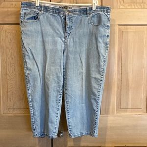 CJBanks jean capris, size 18W